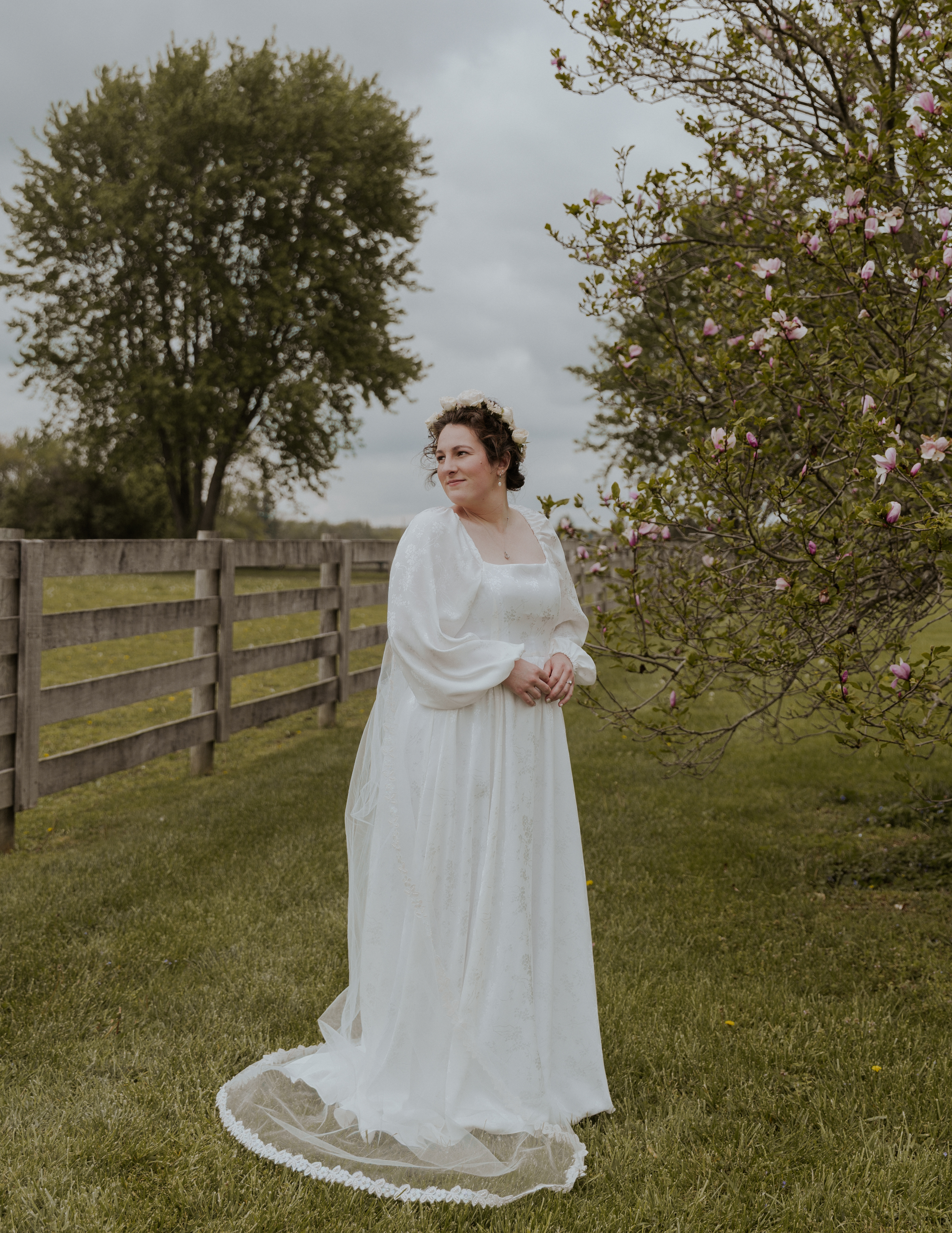 Bride 3 looking into the distance