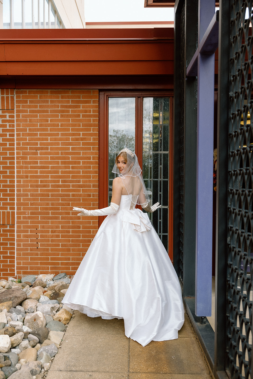 Custom bridal gown